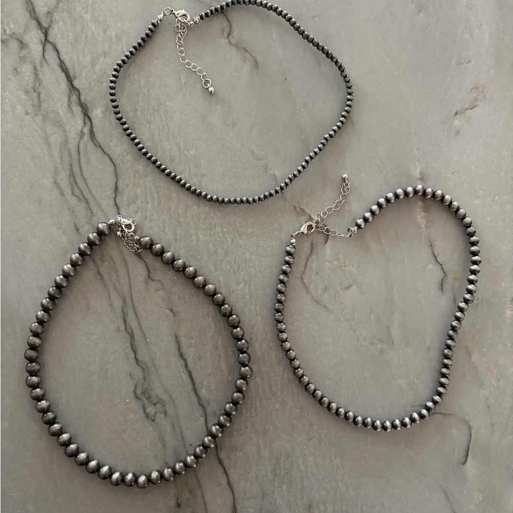 Navajo Pearl Fuax Layer Necklaces